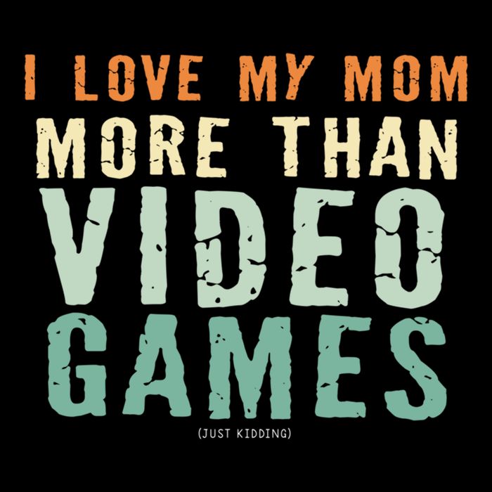 I Love My Mom More Than Video Game Retro Vinatge Gift Women's Crop Top Tee