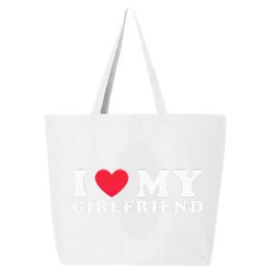 i love my girlfriend gf i heart my girlfriend gf 25L Jumbo Tote