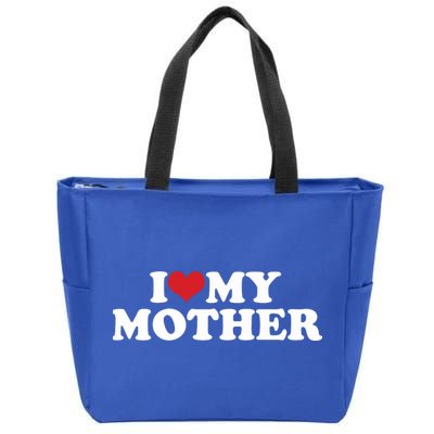 I Love My Mother Zip Tote Bag
