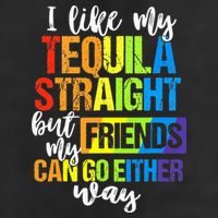 I Like My Tequila Straight But My Friends Can Go Either Way 7 Panel Mesh Trucker Snapback Hat