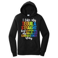 I Like My Tequila Straight But My Friends Can Go Either Way Women's Pullover Hoodie