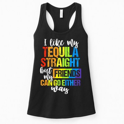 I Like My Tequila Straight But My Friends Can Go Either Way Womens Tank Top