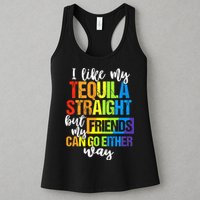 I Like My Tequila Straight But My Friends Can Go Either Way Womens Tank Top