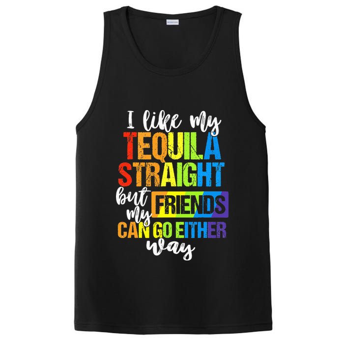 I Like My Tequila Straight But My Friends Can Go Either Way PosiCharge Competitor Tank