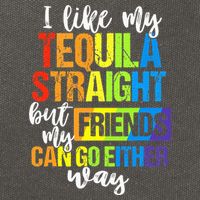 I Like My Tequila Straight But My Friends Can Go Either Way Cotton Canvas Backpack