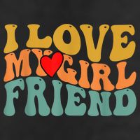 I Love My Girlfriend Red Heart Groovy Retro Cool Comfort Performance Bucket Hat