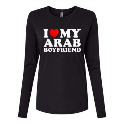 I Love My Arab Boyfriend I Heart My Hot Boyfriend Gf Womens Cotton Relaxed Long Sleeve T-Shirt