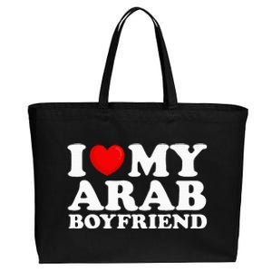 I Love My Arab Boyfriend I Heart My Hot Boyfriend Gf Cotton Canvas Jumbo Tote