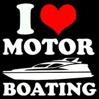 I Love Motor Boating Funny Boater Bucket Hat