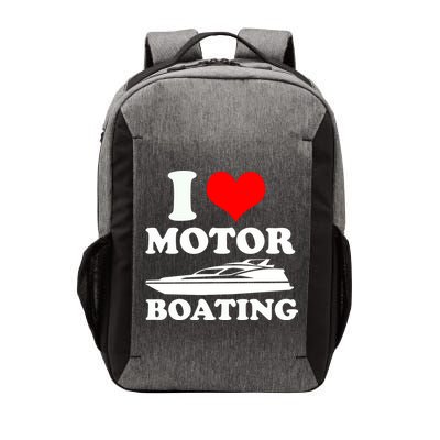 I Love Motor Boating Funny Boater Vector Backpack