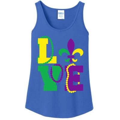 I Love Mardi Gras Tee Mardi Gras Mask Party Costume Great Gift Ladies Essential Tank