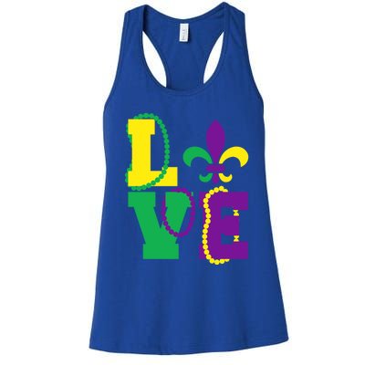 I Love Mardi Gras Tee Mardi Gras Mask Party Costume Great Gift Women's Racerback Tank