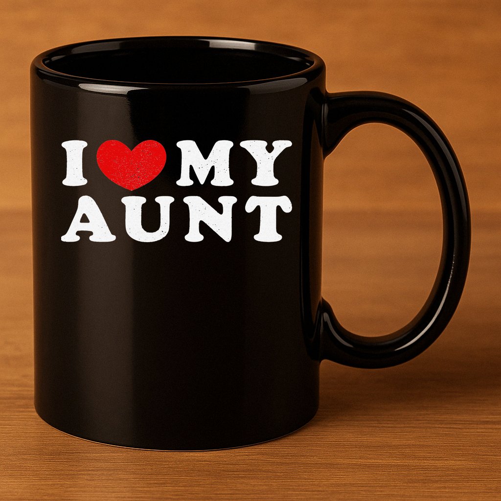 I Love My Aunt I Heart My Aunt 11oz C Handle Ceramic Mug