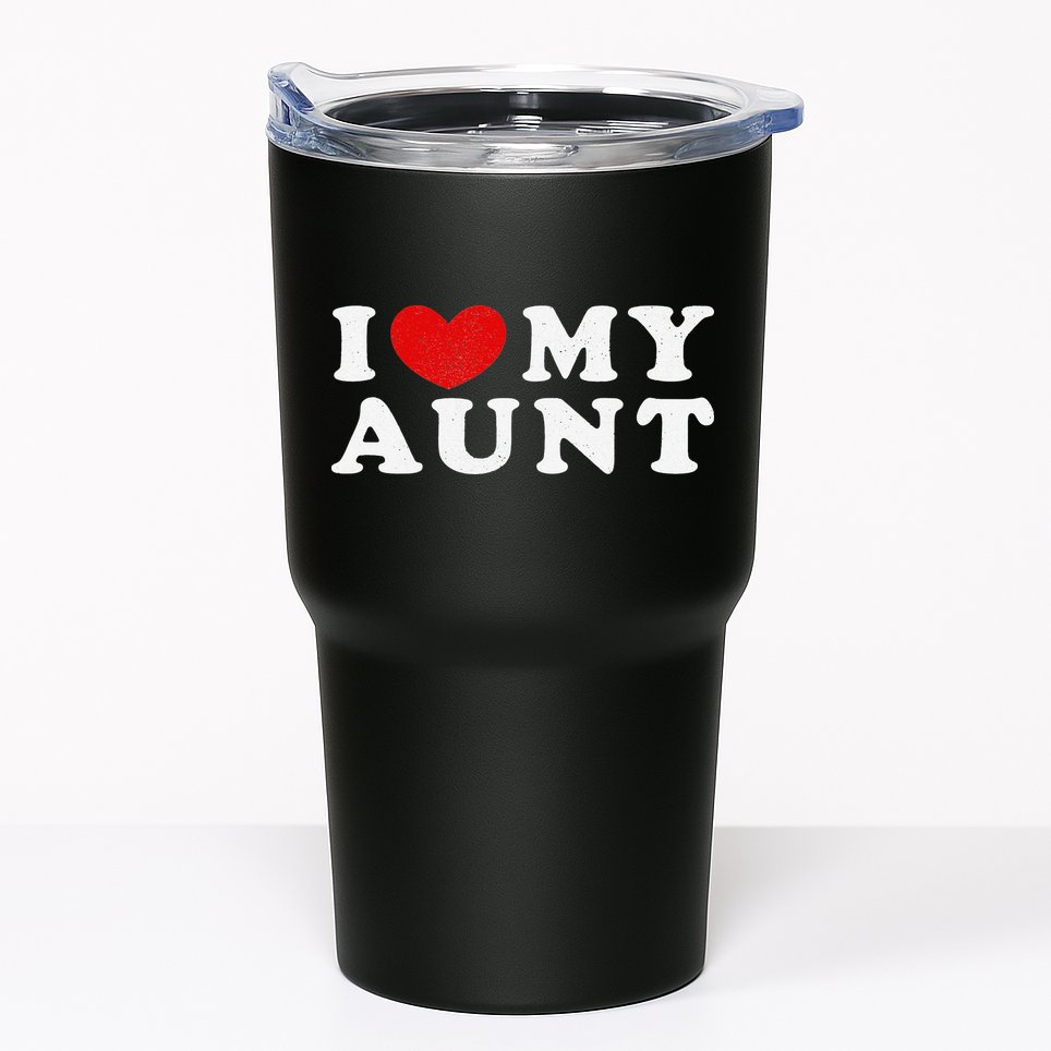 I Love My Aunt I Heart My Aunt Tumbler