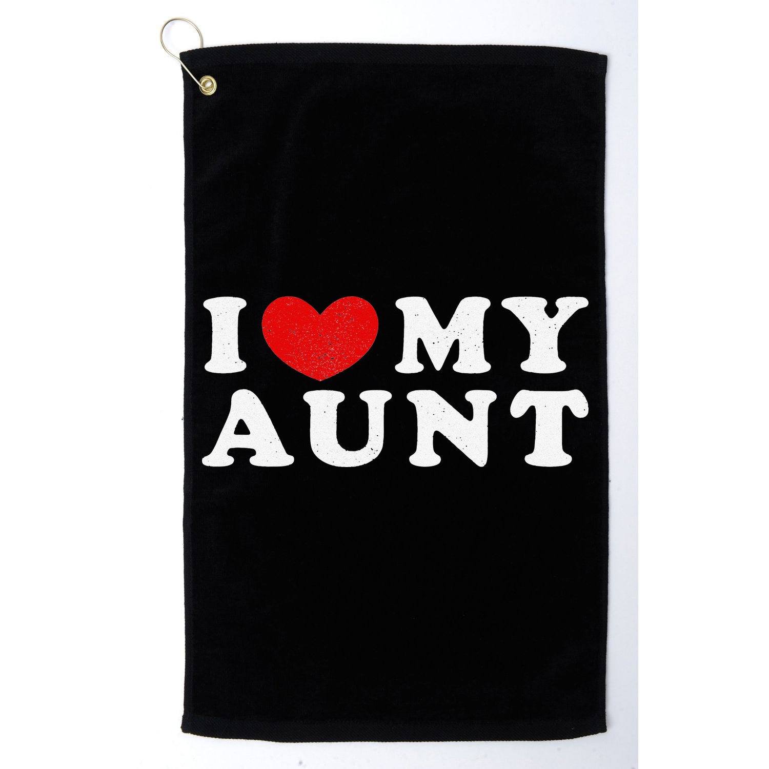 I Love My Aunt I Heart My Aunt Golf Towel