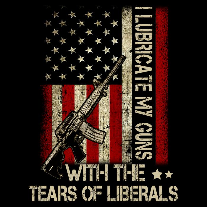 I Lubricate My Guns With The Tears Of Liberals US Flag Sustainable Bucket Hat