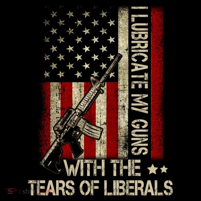 I Lubricate My Guns With The Tears Of Liberals US Flag Sustainable Beanie