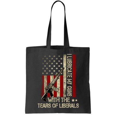 I Lubricate My Guns With The Tears Of Liberals US Flag Bag