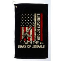 I Lubricate My Guns With The Tears Of Liberals US Flag Golf Towel
