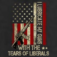 I Lubricate My Guns With The Tears Of Liberals US Flag Golf Towel