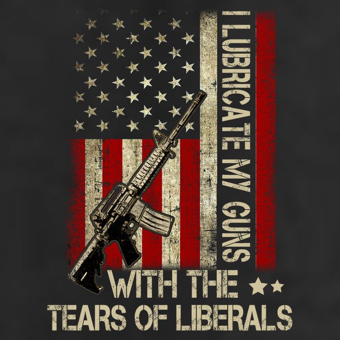 I Lubricate My Guns With The Tears Of Liberals US Flag Golf Towel