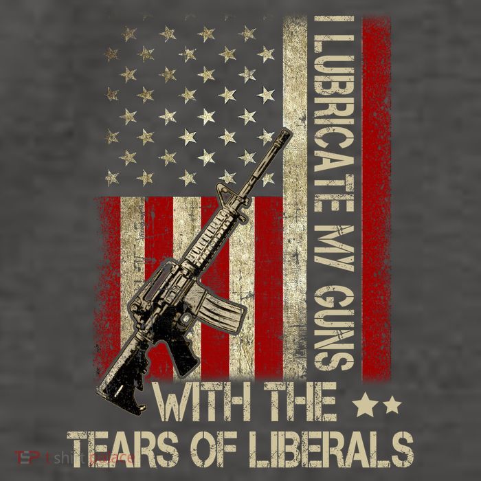 I Lubricate My Guns With The Tears Of Liberals US Flag Vector Backpack