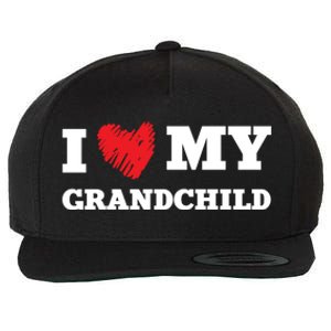 I Love My Grand Favorite Family Member Valentines Funny Gift Wool Snapback Cap