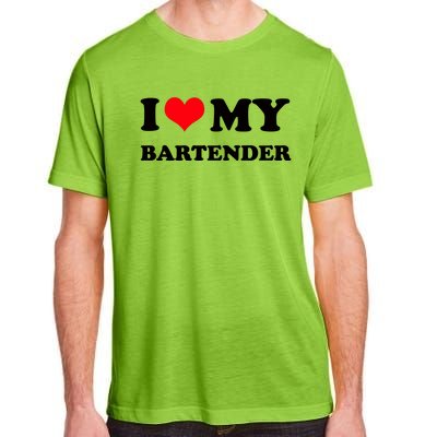 I Love My Bartender, I Heart My Bartender Adult ChromaSoft Performance T-Shirt