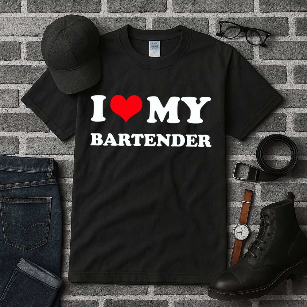I Love My Bartender, I Heart My Bartender Tall T-Shirt