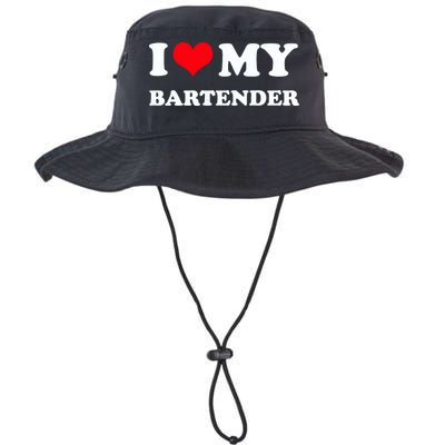 I Love My Bartender, I Heart My Bartender Bucket Hat