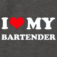 I Love My Bartender, I Heart My Bartender Vector Backpack