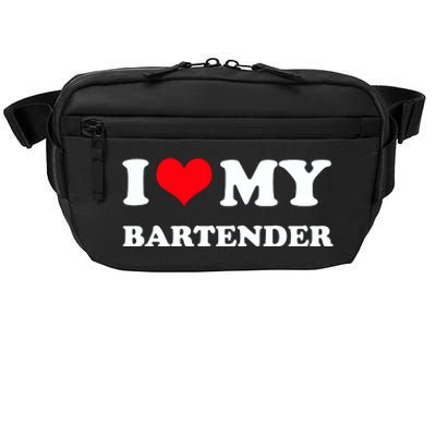 I Love My Bartender, I Heart My Bartender Crossbody Pack