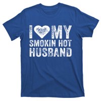 I Love My Smoking Hot Husband Marriage Funny Vintage Gift T-Shirt