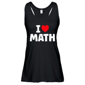 I Love Math I Heart Math Lover Mathematics Ladies Essential Flowy Tank