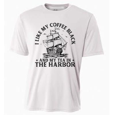 I Like My Coffee Black And My Tea In The Harbor Usa History Cooling Performance Crew T-Shirt