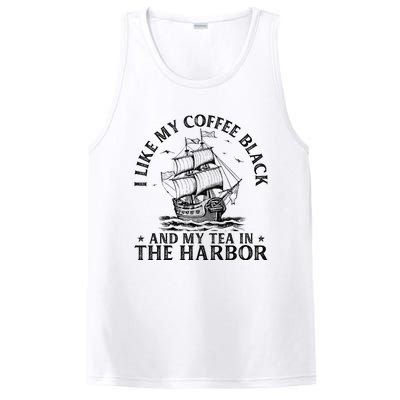 I Like My Coffee Black And My Tea In The Harbor Usa History PosiCharge Competitor Tank