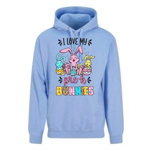 I Love My Pre K Bunnies Cute Teacher Easter Day Bunny Egg Unisex Surf Hoodie