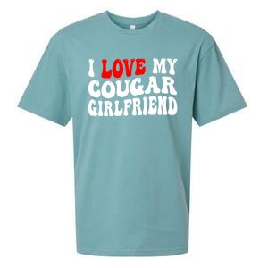 I Love My Cougar Girlfriend I Heart My Cougar Girlfriend Sueded Cloud Jersey T-Shirt