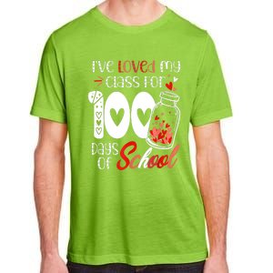 I've Loved My Class For 100 Days Of School Teacher Valentine Adult ChromaSoft Performance T-Shirt