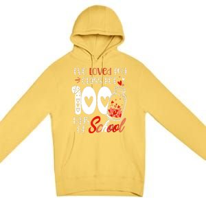 I've Loved My Class For 100 Days Of School Teacher Valentine Premium Pullover Hoodie