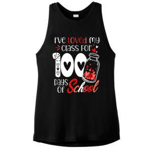 I've Loved My Class For 100 Days Of School Teacher Valentine Ladies PosiCharge Tri-Blend Wicking Tank