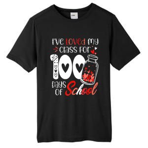 I've Loved My Class For 100 Days Of School Teacher Valentine Tall Fusion ChromaSoft Performance T-Shirt