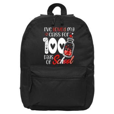 I've Loved My Class For 100 Days Of School Teacher Valentine 16 in Basic Backpack