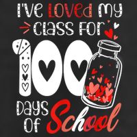 I've Loved My Class For 100 Days Of School Teacher Valentine 25L Jumbo Tote