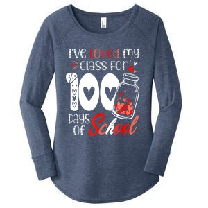 I've Loved My Class For 100 Days Of School Teacher Valentine Women's Perfect Tri Tunic Long Sleeve Shirt