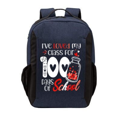 I've Loved My Class For 100 Days Of School Teacher Valentine Vector Backpack