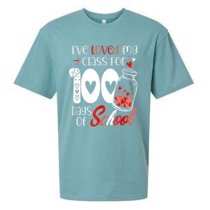 I've Loved My Class For 100 Days Of School Teacher Valentine Sueded Cloud Jersey T-Shirt