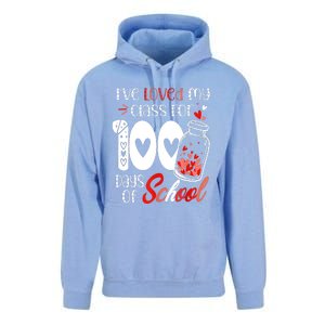 I've Loved My Class For 100 Days Of School Teacher Valentine Unisex Surf Hoodie