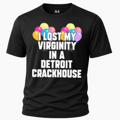 I lost my virginity in a detroit crackhouse  Cooling Performance Crew T-Shirt