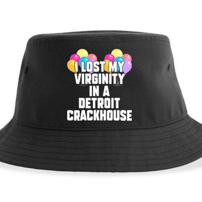 I lost my virginity in a detroit crackhouse  Sustainable Bucket Hat